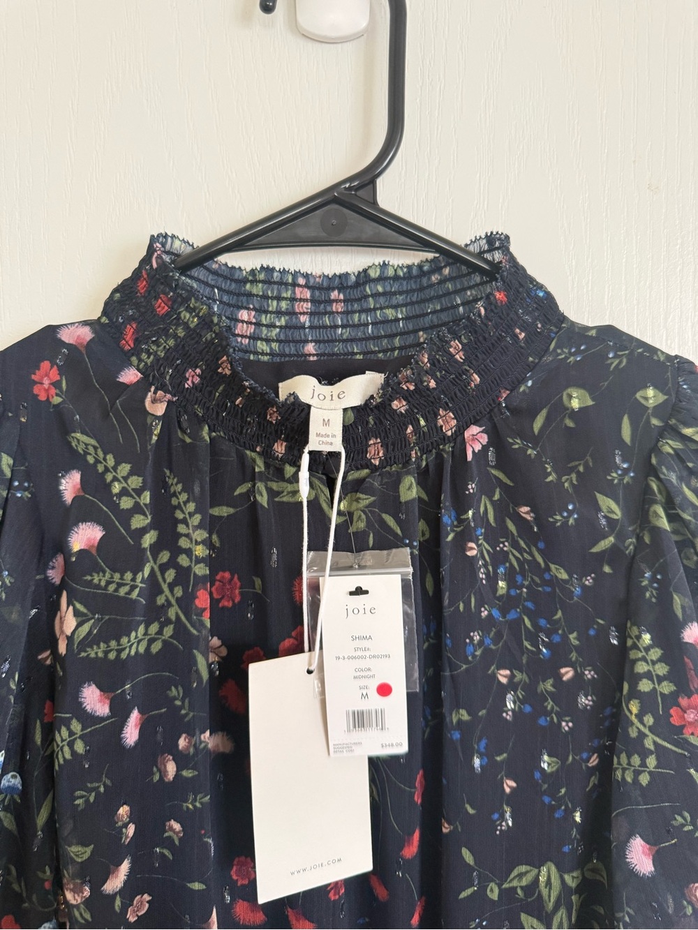 Joie NEW Shima High Neck in Navy Midnight Floral - Picture 4 of 6
